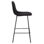 ΣΚΑΜΠΟ ΜΠΑΡ VINCENT HM9298.24 ΜΕΣΑΙΟΥ ΥΨΟΥΣ-ΜΑΥΡΟ ΥΦΑΣΜΑ-ΜΕΤΑΛΛΙΚΑ ΠΟΔΙΑ 43x50x92,5Υεκ