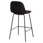 ΣΚΑΜΠΟ ΜΠΑΡ VINCENT HM9298.24 ΜΕΣΑΙΟΥ ΥΨΟΥΣ-ΜΑΥΡΟ ΥΦΑΣΜΑ-ΜΕΤΑΛΛΙΚΑ ΠΟΔΙΑ 43x50x92,5Υεκ