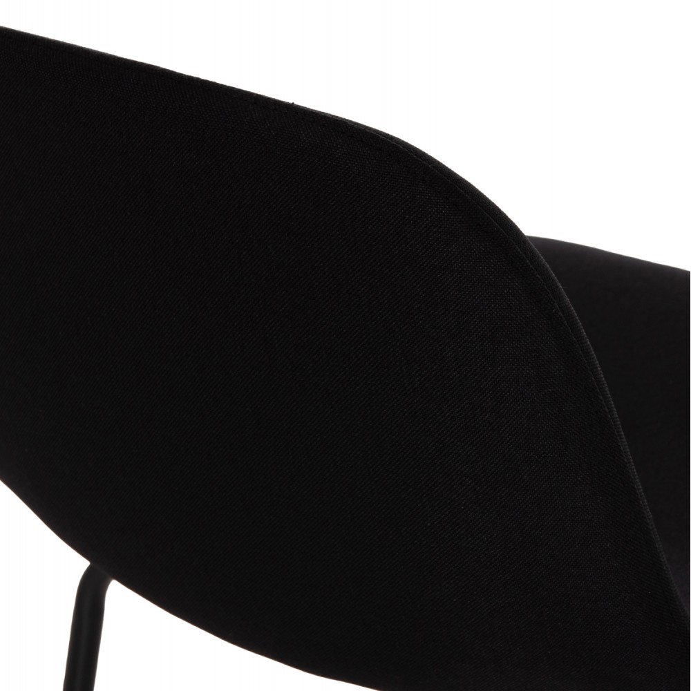 ΣΚΑΜΠΟ ΜΠΑΡ VINCENT HM9298.24 ΜΕΣΑΙΟΥ ΥΨΟΥΣ-ΜΑΥΡΟ ΥΦΑΣΜΑ-ΜΕΤΑΛΛΙΚΑ ΠΟΔΙΑ 43x50x92,5Υεκ