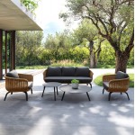 ΣΕΤ ΣΑΛΟΝΙ 5ΤΜΧ STERN HM6555.01 ΓΚΡΙ ΑΛΟΥΜΙΝΙΟ & OLEFIN--TWIST WICKER ΣΕ ΦΥΣΙΚΟ