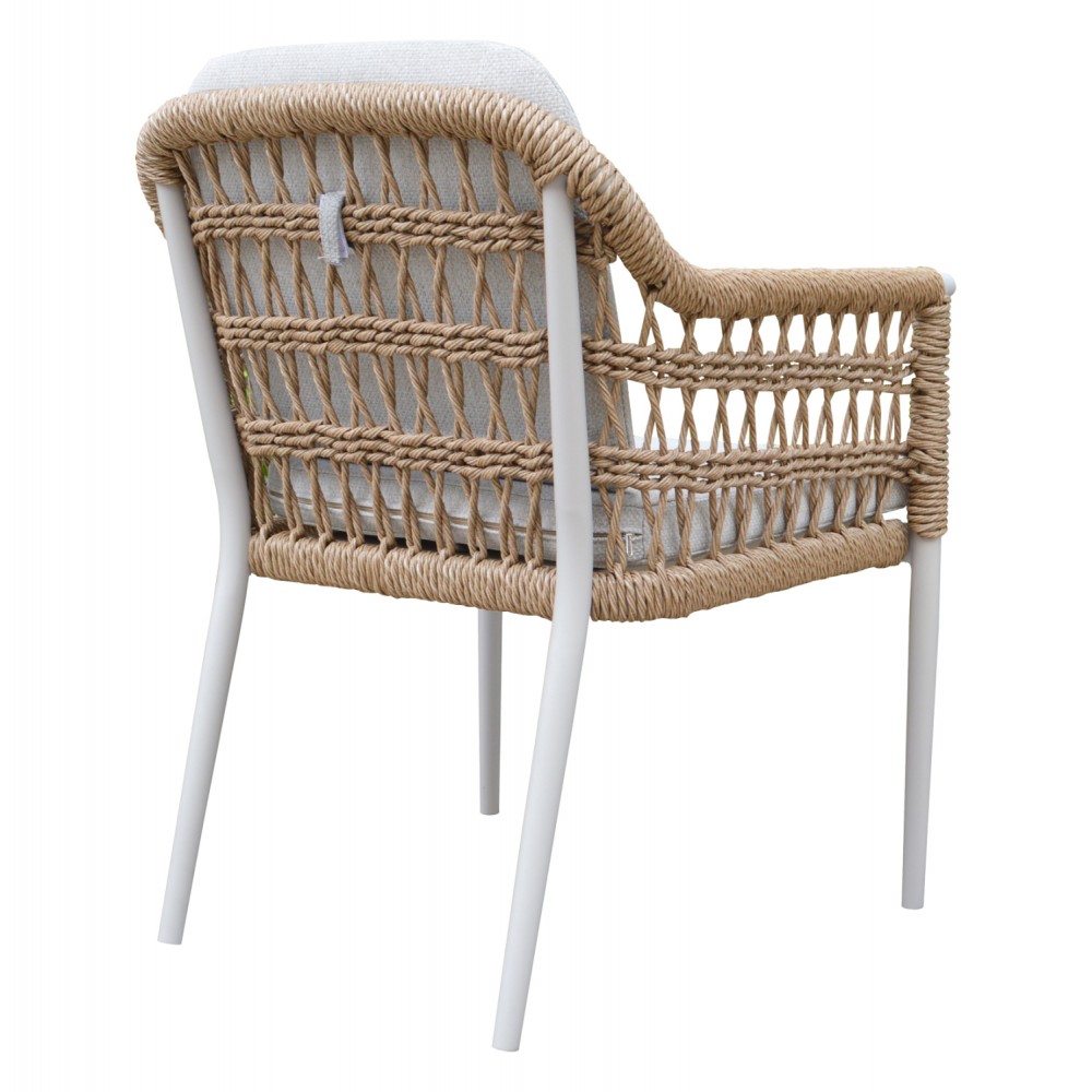 ΠΟΛΥΘΡΟΝΑ BOXER HM6556.02 ΑΛΟΥΜΙΝΙΟ & OLEFIN ΜΠΕΖ-TWIST WICKER 58x60x80Yεκ
