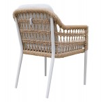 ΠΟΛΥΘΡΟΝΑ BOXER HM6556.02 ΑΛΟΥΜΙΝΙΟ & OLEFIN ΜΠΕΖ-TWIST WICKER 58x60x80Yεκ