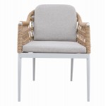ΠΟΛΥΘΡΟΝΑ BOXER HM6556.02 ΑΛΟΥΜΙΝΙΟ & OLEFIN ΜΠΕΖ-TWIST WICKER 58x60x80Yεκ