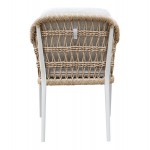 ΠΟΛΥΘΡΟΝΑ BOXER HM6556.02 ΑΛΟΥΜΙΝΙΟ & OLEFIN ΜΠΕΖ-TWIST WICKER 58x60x80Yεκ