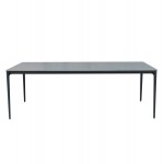 ΤΡΑΠΕΖΙ ΤΡΑΠΕΖΑΡΙΑΣ STAD HM6557.01 ΓΚΡΙ ΑΛΟΥΜΙΝΙΟ & SINTERED STONE TOP 180x90x74Υεκ