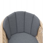 ΠΟΛΥΘΡΟΝΑ VICTUS HM6559.01 ΑΛΟΥΜΙΝΙΟ & OLEFIN ΓΚΡΙ-TWIST WICKER 60x62x76Yεκ