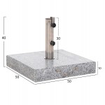 ΒΑΣΗ ΟΜΠΡΕΛΑΣ ΓΡΑΝΙΤΗ 60KG ΜΕ ΧΕΡΟΥΛΙ & ΡΟΔΕΣ HM6565--ΣΩΛΗΝΑΣ ΔΙΑΜΕΤΡΟΥ Φ58