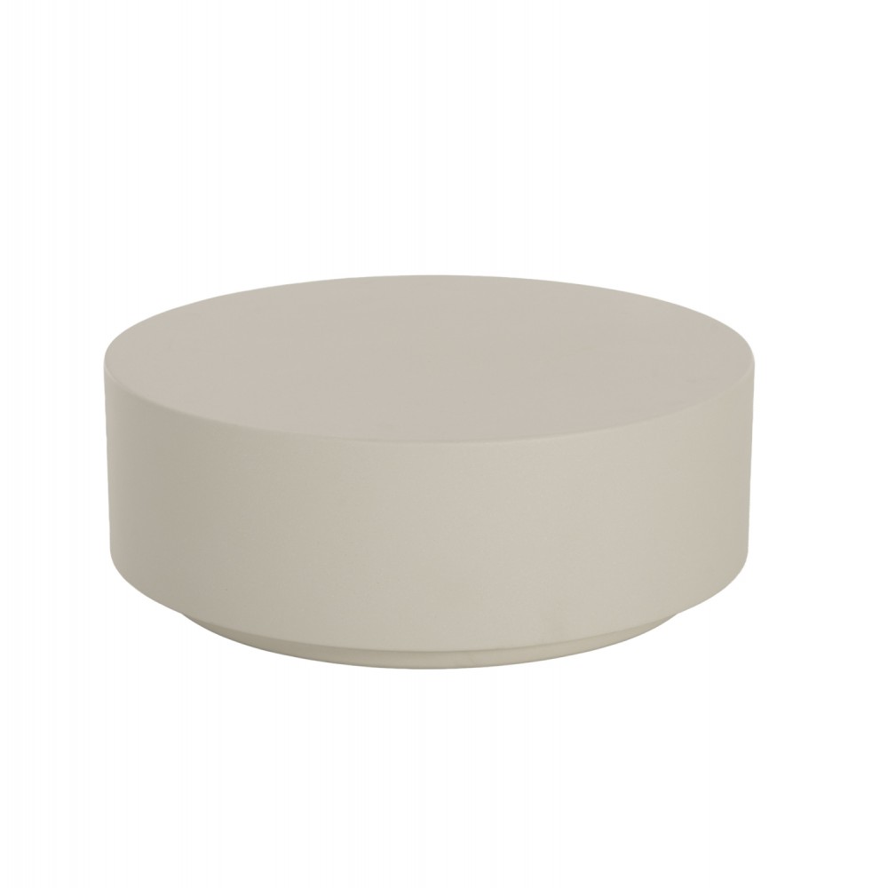 ΤΡΑΠΕΖΙ ΜΕΣΗΣ ΣΤΡΟΓΓΥΛΟ KYOKO HM6579.02 ΜΠΕΖ FIBER CEMENT Φ90x34Υεκ.
