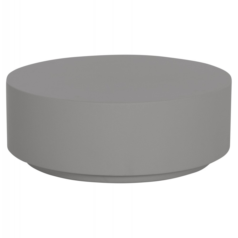 ΤΡΑΠΕΖΙ ΜΕΣΗΣ ΣΤΡΟΓΓΥΛΟ KYOKO HM6579.01 ΓΚΡΙ FIBER CEMENT Φ90x30Υεκ.
