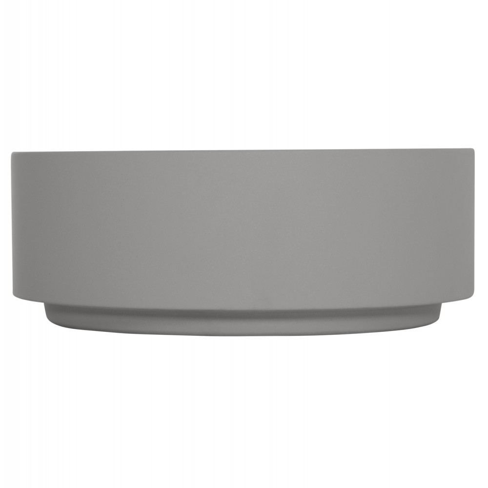 ΤΡΑΠΕΖΙ ΜΕΣΗΣ ΣΤΡΟΓΓΥΛΟ KYOKO HM6579.01 ΓΚΡΙ FIBER CEMENT Φ90x30Υεκ.