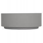 ΤΡΑΠΕΖΙ ΜΕΣΗΣ ΣΤΡΟΓΓΥΛΟ KYOKO HM6579.01 ΓΚΡΙ FIBER CEMENT Φ90x30Υεκ.