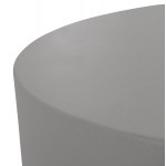 ΤΡΑΠΕΖΙ ΜΕΣΗΣ ΣΤΡΟΓΓΥΛΟ KYOKO HM6579.01 ΓΚΡΙ FIBER CEMENT Φ90x30Υεκ.