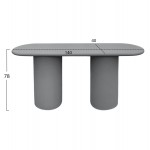 ΚΟΝΣΟΛΑ KENJI HM6584.01 FIBER CEMENT ΣΕ ΓΚΡΙ--140x40x77Υεκ.