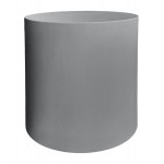 ΤΡΑΠΕΖΙ ΒΟΗΘΗΤΙΚΟ FIBER CEMENT ΣΤΡΟΓΓΥΛΟ KYOKO HM6592.01 ΓΚΡΙ Φ40x43Υεκ.