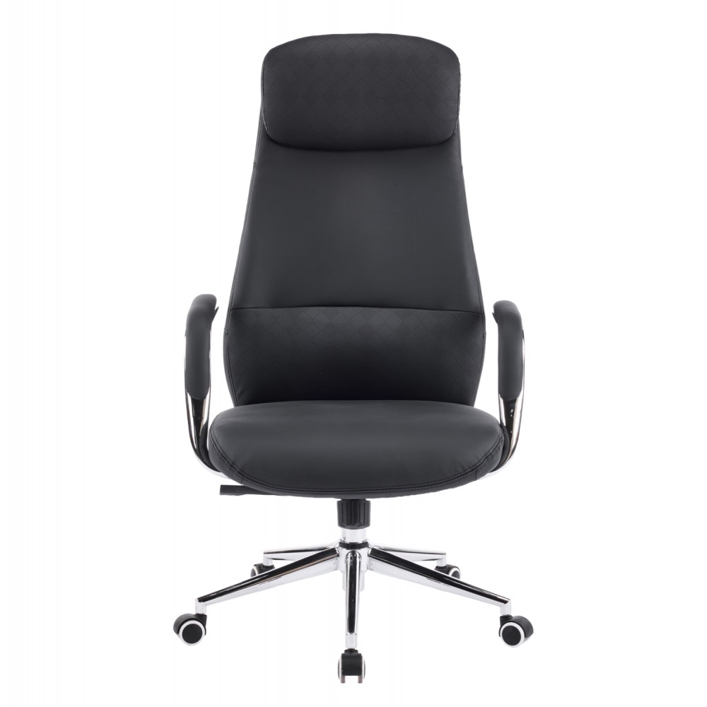 ΚΑΡΕΚΛΑ ΓΡΑΦΕΙΟΥ SONTY HM18354.01 ΜΑΥΡΟ PU ΔΕΡΜΑ--ΒΑΣΗ ΧΡΩΜΙΟΥ 64x68x125Υεκ