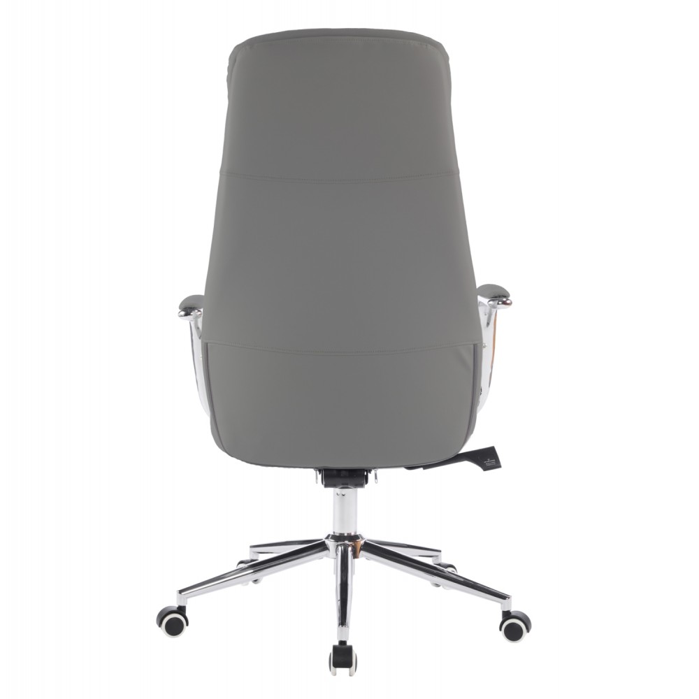 ΚΑΡΕΚΛΑ ΓΡΑΦΕΙΟΥ SONTY HM18354.10 ΑΝΟΙΧΤΟ ΓΚΡΙ PU ΔΕΡΜΑ--ΒΑΣΗ ΧΡΩΜΙΟΥ 64x68x125Υεκ