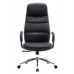 ΚΑΡΕΚΛΑ ΓΡΑΦΕΙΟΥ TEETER HM18355.01 ΜΑΥΡΟ PU ΔΕΡΜΑ--ΒΑΣΗ ΧΡΩΜΙΟΥ 67x66x121Υεκ