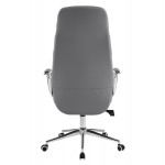 ΚΑΡΕΚΛΑ ΓΡΑΦΕΙΟΥ TEETER HM18355.10 ΓΚΡΙ PU ΔΕΡΜΑ--ΒΑΣΗ ΧΡΩΜΙΟΥ 67x66x121Υεκ