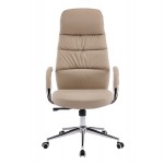 ΚΑΡΕΚΛΑ ΓΡΑΦΕΙΟΥ TEETER HM18355.02 ΜΠΕΖ PU ΔΕΡΜΑ--ΒΑΣΗ ΧΡΩΜΙΟΥ 67x66x121Υεκ