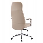 ΚΑΡΕΚΛΑ ΓΡΑΦΕΙΟΥ TEETER HM18355.02 ΜΠΕΖ PU ΔΕΡΜΑ--ΒΑΣΗ ΧΡΩΜΙΟΥ 67x66x121Υεκ