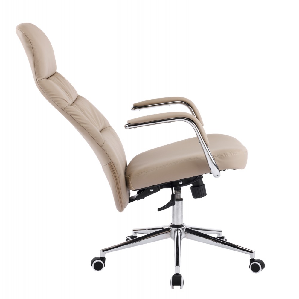 ΚΑΡΕΚΛΑ ΓΡΑΦΕΙΟΥ TEETER HM18355.02 ΜΠΕΖ PU ΔΕΡΜΑ--ΒΑΣΗ ΧΡΩΜΙΟΥ 67x66x121Υεκ