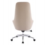 ΚΑΡΕΚΛΑ ΓΡΑΦΕΙΟΥ BEKKER HM18359.02 ΜΠΕΖ PU ΔΕΡΜΑ--ΒΑΣΗ ΧΡΩΜΙΟΥ 67x67x126Υεκ