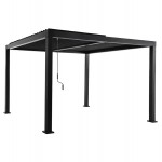 ΒΙΟΚΛΙΜΑΤΙΚΗ ΠΕΡΓΚΟΛΑ ΑΛΟΥΜΙΝΙΟΥ PREMIUM FRANIO HM6609.01 ΜΑΥΡΟ 300x300x240Υ