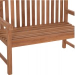 ΠΑΓΚΑΚΙ ΚΗΠΟΥ 2ΘΕΣΙΟ ELENA HM6651 ΞΥΛΟ TEAK--ΦΥΣΙΚΟ 120x60x95Υεκ.