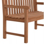 ΠΑΓΚΑΚΙ ΚΗΠΟΥ 2ΘΕΣΙΟ ELENA HM6651 ΞΥΛΟ TEAK--ΦΥΣΙΚΟ 120x60x95Υεκ.