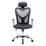 ΚΑΡΕΚΛΑ ΓΡΑΦΕΙΟΥ CUORE HM1207.02 ΜΑΥΡΟΣ ΣΚΕΛΕΤΟΣ-ΓΚΡΙ MESH 63x61x125Υεκ