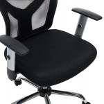 ΚΑΡΕΚΛΑ ΓΡΑΦΕΙΟΥ CUORE HM1207.01 ΜΑΥΡΟΣ ΣΚΕΛΕΤΟΣ-ΜΑΥΡΟ MESH 63x61x125Υεκ