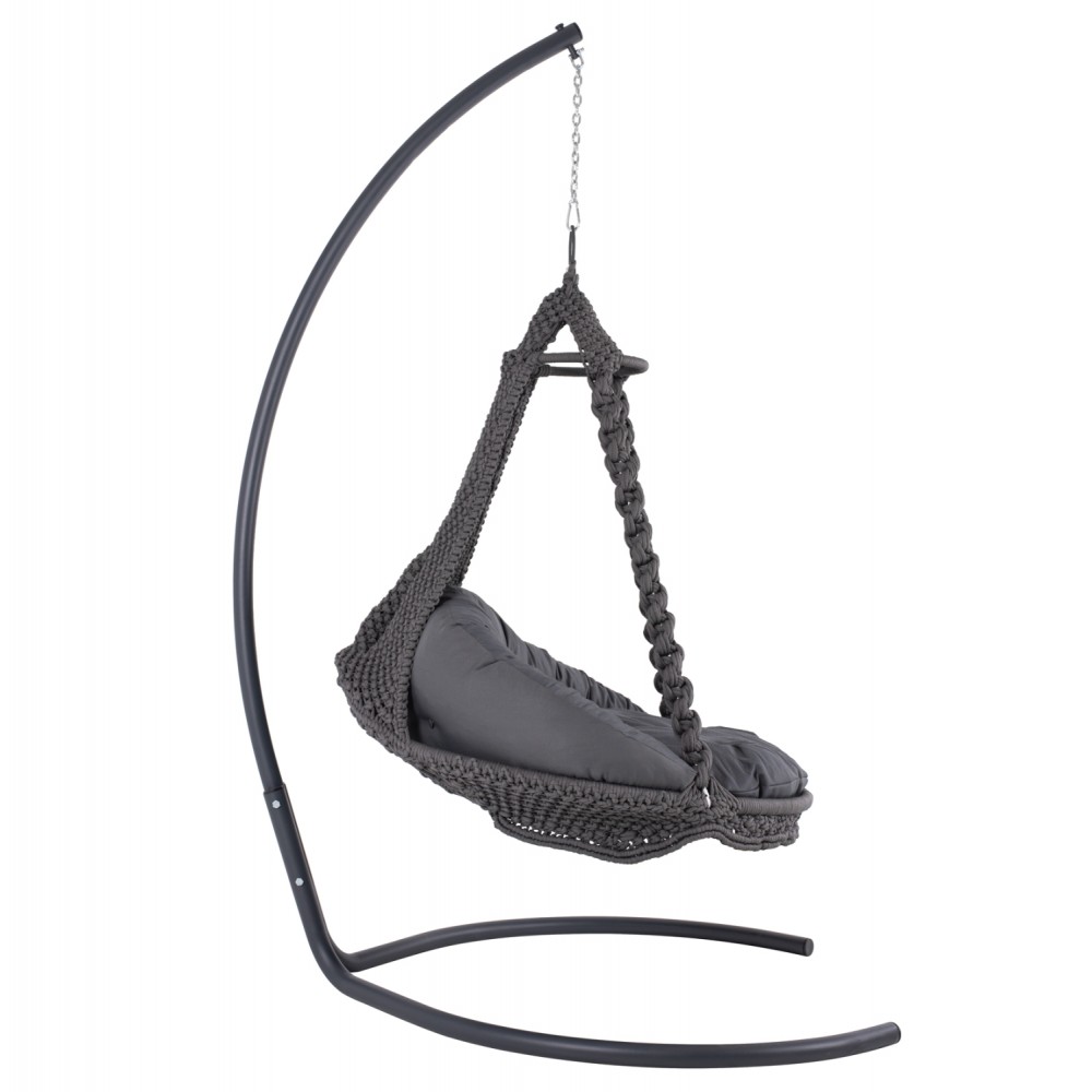 ΚΡΕΜΑΣΤΗ ΦΩΛΙΑ AUGUST ΜΑΚΡΑΜΕ-ΜΕΤΑΛΛΟ ΑΝΘΡΑΚΙ HM5922.10 123x113x145Υεκ.