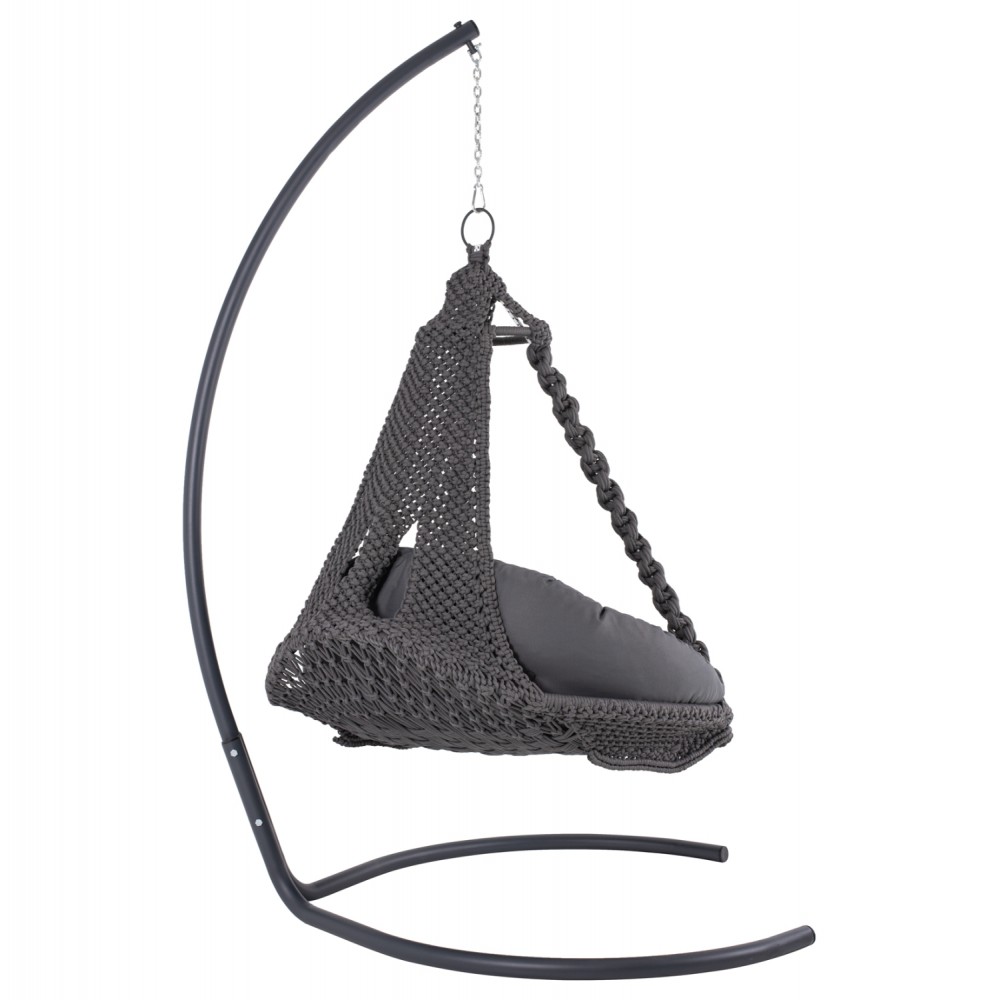 ΚΡΕΜΑΣΤΗ ΦΩΛΙΑ AUGUST ΜΑΚΡΑΜΕ-ΜΕΤΑΛΛΟ ΑΝΘΡΑΚΙ HM5922.10 123x113x145Υεκ.