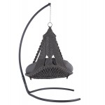 ΚΡΕΜΑΣΤΗ ΦΩΛΙΑ AUGUST ΜΑΚΡΑΜΕ-ΜΕΤΑΛΛΟ ΑΝΘΡΑΚΙ HM5922.10 123x113x145Υεκ.