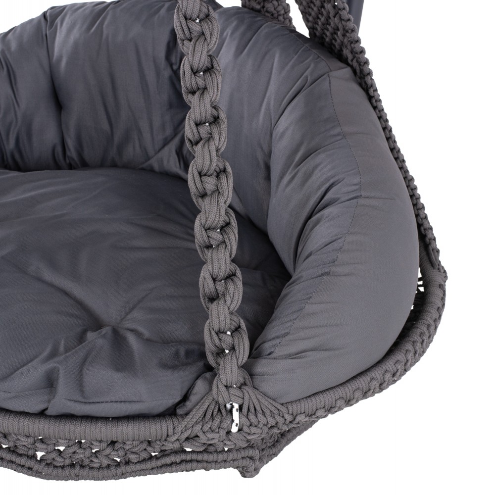 ΚΡΕΜΑΣΤΗ ΦΩΛΙΑ AUGUST ΜΑΚΡΑΜΕ-ΜΕΤΑΛΛΟ ΑΝΘΡΑΚΙ HM5922.10 123x113x145Υεκ.