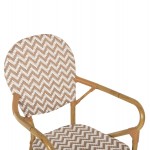 ΠΟΛΥΘΡΟΝΑ ΑΛΟΥΜΙΝΙΟΥ BAMBOO LOOK ΦΥΣΙΚΟ - ΛΕΥΚΟ HM5928.03 55x58x95 εκ.