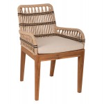 ΠΟΛΥΘΡΟΝΑ STARDOM HM9760.03 ΞΥΛΟ ΤΕΑΚ ΚΑΙ ΣΧΟΙΝΙ ΦΥΣΙΚΟ ΜΕ ΑΝΘΡΑΚΙ 57x65x83Yεκ.