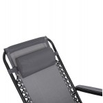 ΠΟΛΥΘΡΟΝΑ RELAX COMPANION HM5095.11 ΓΚΡΙ TEXTILENE-ΜΑΥΡΟ ΜΕΤΑΛΛΟ 67x145x110Υεκ.