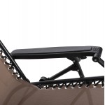 ΠΟΛΥΘΡΟΝΑ RELAX COMPANION HM5095.14 ΣΑΜΠΑΝΙ TEXTILENE-ΜΑΥΡΟ ΜΕΤΑΛΛΟ 67x145x110Υεκ.