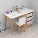 ΣΕΤ ΠΑΙΔΙΚΟΥ ΓΡΑΦΕΙΟΥ STAK HM18222.01 ΜΕΛΑΜΙΝΗ ΣΕ ΛΕΥΚΟ-ΦΥΣΙΚΟ 90x42x50Υεκ.