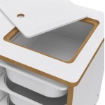 ΣΕΤ ΠΑΙΔΙΚΟΥ ΓΡΑΦΕΙΟΥ STAK HM18222.01 ΜΕΛΑΜΙΝΗ ΣΕ ΛΕΥΚΟ-ΦΥΣΙΚΟ 90x42x50Υεκ.