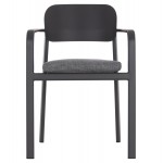 ΠΟΛΥΘΡΟΝΑ ΤΡΑΠΕΖΑΡΙΑΣ ELARA HM6414.01 ΓΚΡΙ ΑΛΟΥΜΙΝΙΟ-OLEFIN--ΞΥΛΟ TEAK 56x62x78Υεκ.