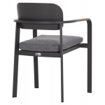 ΠΟΛΥΘΡΟΝΑ ΤΡΑΠΕΖΑΡΙΑΣ ELARA HM6414.01 ΓΚΡΙ ΑΛΟΥΜΙΝΙΟ-OLEFIN--ΞΥΛΟ TEAK 56x62x78Υεκ.