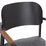 ΠΟΛΥΘΡΟΝΑ ΤΡΑΠΕΖΑΡΙΑΣ ELARA HM6414.01 ΓΚΡΙ ΑΛΟΥΜΙΝΙΟ-OLEFIN--ΞΥΛΟ TEAK 56x62x78Υεκ.