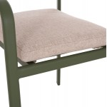 ΠΟΛΥΘΡΟΝΑ ΤΡΑΠΕΖΑΡΙΑΣ ELARA HM6414.06 ΠΡΑΣΙΝΟ ΑΛΟΥΜΙΝΙΟ-ΜΠΕΖ OLEFIN--TEAK 56x62x78Υεκ