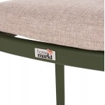 ΠΟΛΥΘΡΟΝΑ ΤΡΑΠΕΖΑΡΙΑΣ ELARA HM6414.06 ΠΡΑΣΙΝΟ ΑΛΟΥΜΙΝΙΟ-ΜΠΕΖ OLEFIN--TEAK 56x62x78Υεκ