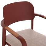 ΠΟΛΥΘΡΟΝΑ ΤΡΑΠΕΖΑΡΙΑΣ ELARA HM6414.07 ΚΕΡΑΜΙΔΙ ΑΛΟΥΜΙΝΙΟ-ΜΠΕΖ OLEFIN--TEAK 56x62x78Υεκ