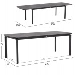 ΤΡΑΠΕΖΙ ΕΠΕΚΤΕΙΝΟΜΕΝΟ SYMPO HM6415.01 ΓΚΡΙ ΑΛΟΥΜΙΝΙΟ 220-300x100x75Υεκ