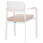 ΠΟΛΥΘΡΟΝΑ ΤΡΑΠΕΖΑΡΙΑΣ ELARA HM6414.02 ΛΕΥΚΟ ΑΛΟΥΜΙΝΙΟ-ΜΠΕΖ OLEFIN--TEAK 56x62x78Υεκ