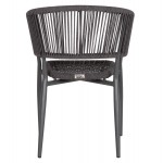 ΠΟΛΥΘΡΟΝΑ ΑΛΟΥΜΙΝΙΟΥ EULO HM5783.21 ΓΚΡΙ-TWISTED RATTAN ΓΚΡΙ 57x63x77Υεκ.